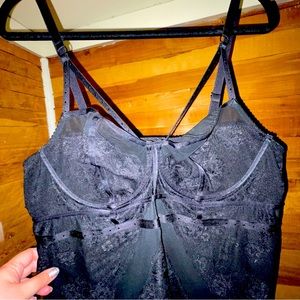 torrid lingerie bodysuit mesh lace strap body suit underwire sexy size 2